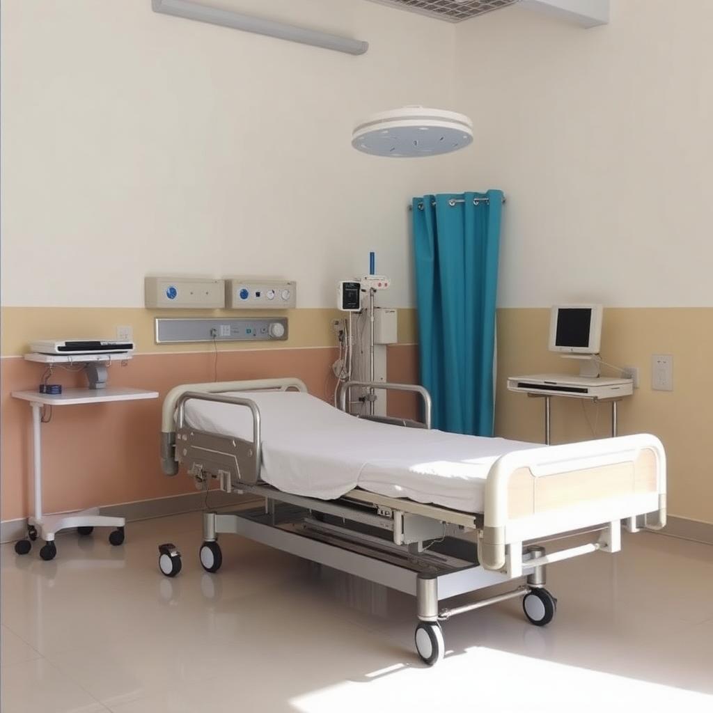 Installation lit médicalisé
